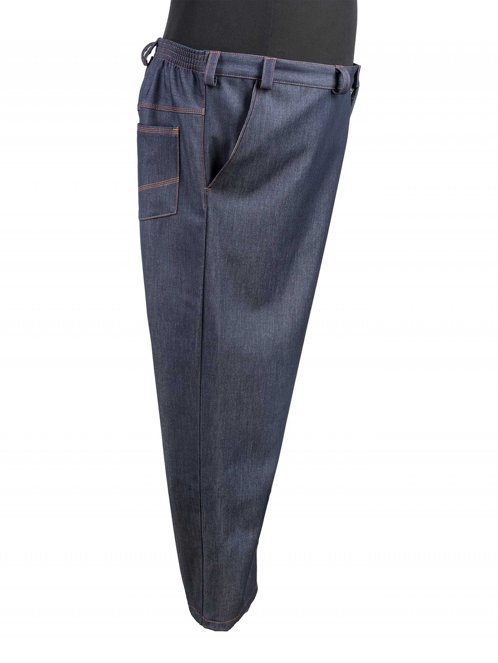 Купить Брюки большого размера утепленные из джинсовой ткани со спандексомза 4500 руб. в интернет-магазине Мой-размер - Магазин Мой-Размер