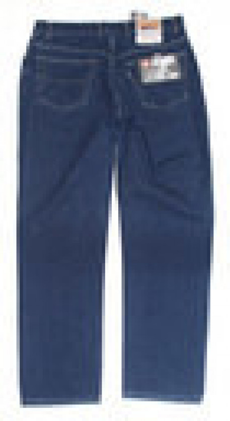 Большие джинсы-стрейч утепленные синего цвета