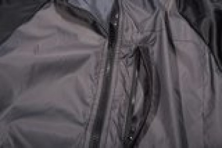 Купить костюм для крупных спортивный, комбинированный - эластик с капюшоном серого цвета в интернет-магазине Мой-размер