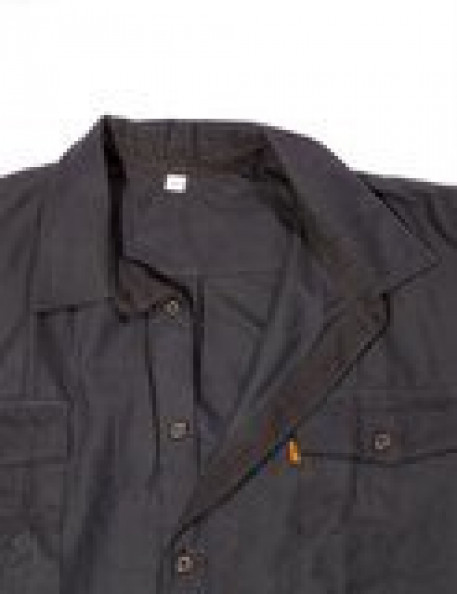 Купить рубашку большого размера фланелевую черную с длинным рукавом в интернет магазине