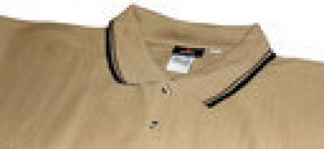 Купить рубашка-поло для толстых бежевого цвета с короткими рукавами бежевого цвета в интернет-магазине Мой-размер