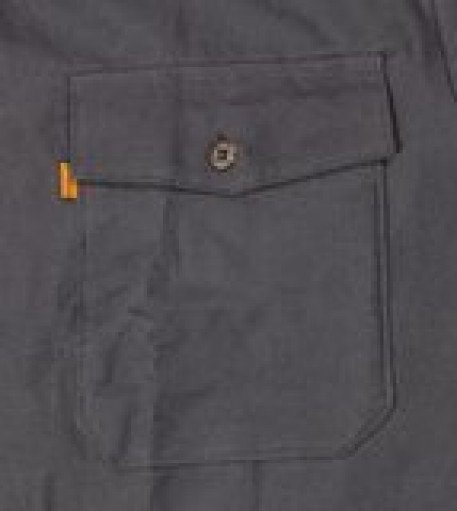 Рубашка фланелевая с длинными рукавами черного цвета из хлопка для толстых