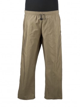 Летние брюки большого размера из смесовой ткани "рип-стоп" с карманами в боковых швах цвета хаки