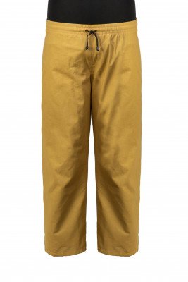Летние брюки из хлопка с карманами в боковых швах цвета светлый хаки