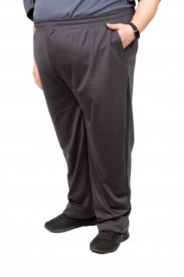 Трикотажные брюки большого размера серого цвета