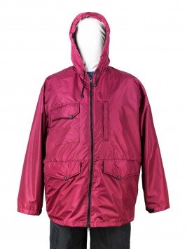 Куртка-парка утепленная флисом цвета бордо